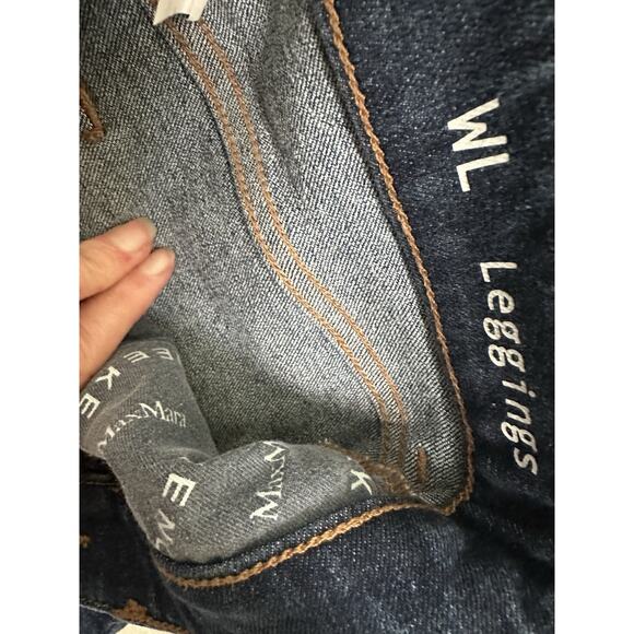 Max Mara Weekend Denim Leggings Skinny Jeans Size USA 4 - Picture 7 of 9